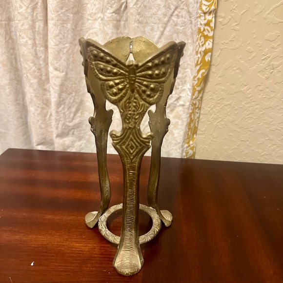 Brass Other - Vintage Brass Butterfly stand, often used as candle holder